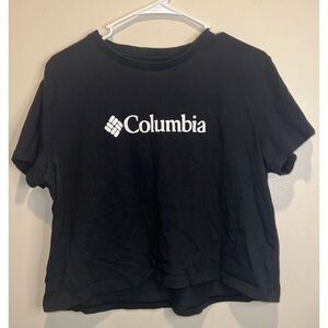 Columbia Women's North Cascades Cropped‎ T-Shirt - Black Size XL